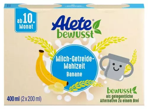 Bild des Artikels Alete Milch-Getreide-Mahlzeit Banane, 6 x 2x200ml 