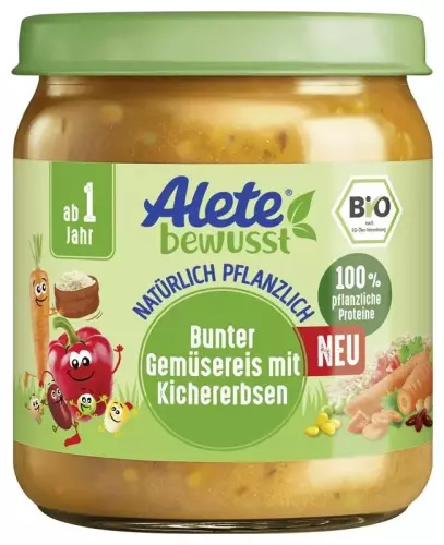Bild des Artikels Alete Bio Gläschen - Bunter Gemüsereis mit Kichererbsen, 6 x 250g 