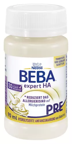 Bild des Artikels Nestle BEBA EXPERT HA Pre trinkfertig - 32x90ml Flaschen - Sonderpreis MHD - haltbar bis 02.09.2025 