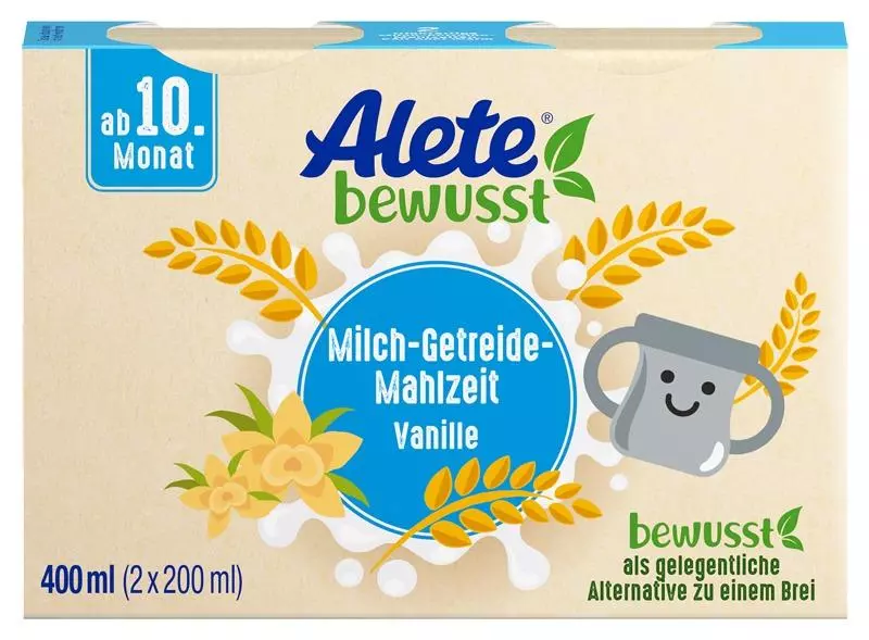 Bild 1 des Artikels Alete Milch-Getreide-Mahlzeit Vanille, 6x 2x200ml  