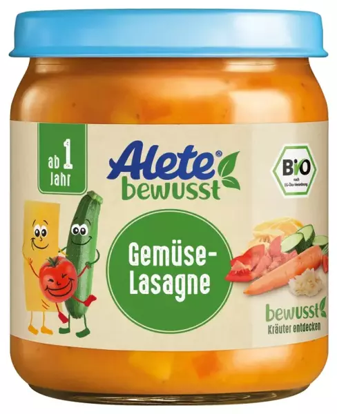 Bild 1 des Artikels Alete Bio Gläschen -  Gemüse-Lasagne, 6 x 250g 