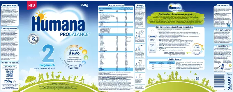 Bild 2 des Artikels Humana ProBalance 2 Folgemilch, Pulver 