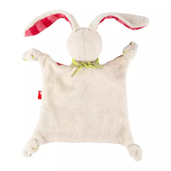 Bild 2 des Artikels sigikid Schnuffeltuch Hase pink gestreift, 26 x 26 x 8 cm 