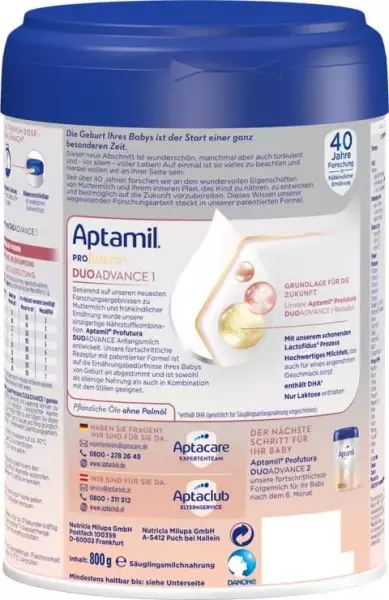 Bild 2 des Artikels Aptamil Profutura DuoAdvance 1 