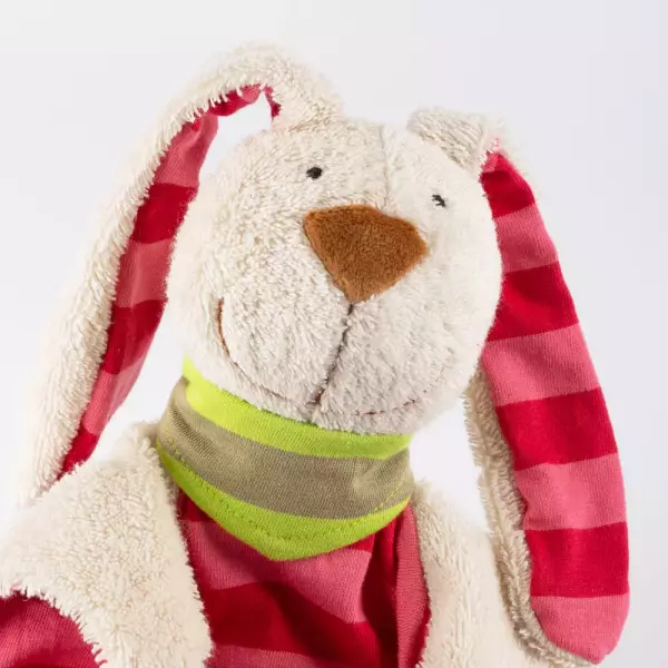 Bild 3 des Artikels sigikid Schnuffeltuch Hase pink gestreift, 26 x 26 x 8 cm 