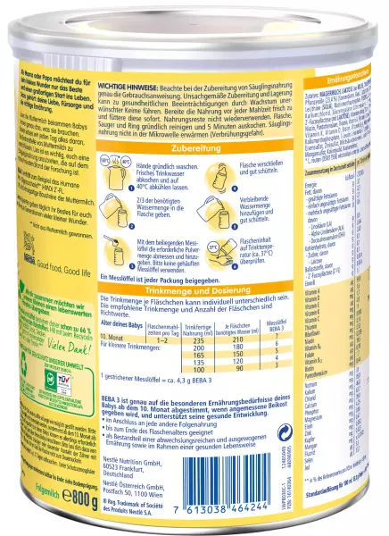 Bild 3 des Artikels Nestle BEBA 3 