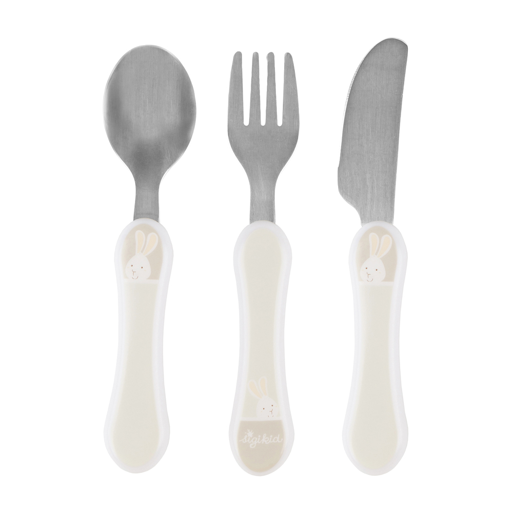 Bild 1 des Artikels sigikid Besteck-Set Hase beige, 24 x 13 x 12 cm 