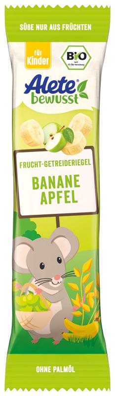 Bild 1 des Artikels Alete Bio Frucht-Getreideriegel Banane-Apfel, 25 x 25g 
