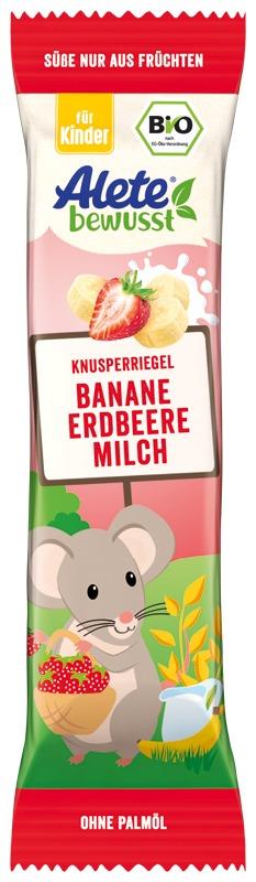 Bild 1 des Artikels Alete Bio Knusperriegel Banane-Erdbeer-Milch, 25 x 25g 