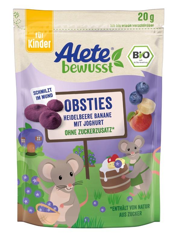 Bild 1 des Artikels Alete Obsties Heidelbeere-Joghurt, 12 x 20g 