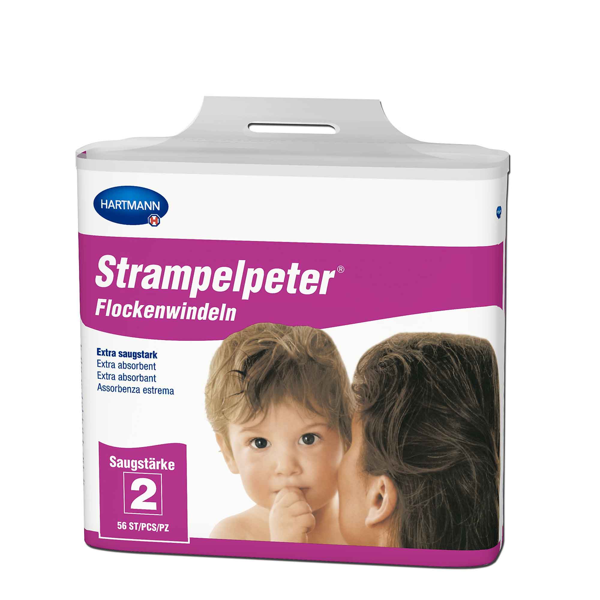 Product image 1 of the product “Strampelpeter Flockenwindeln Gr. 2 ”