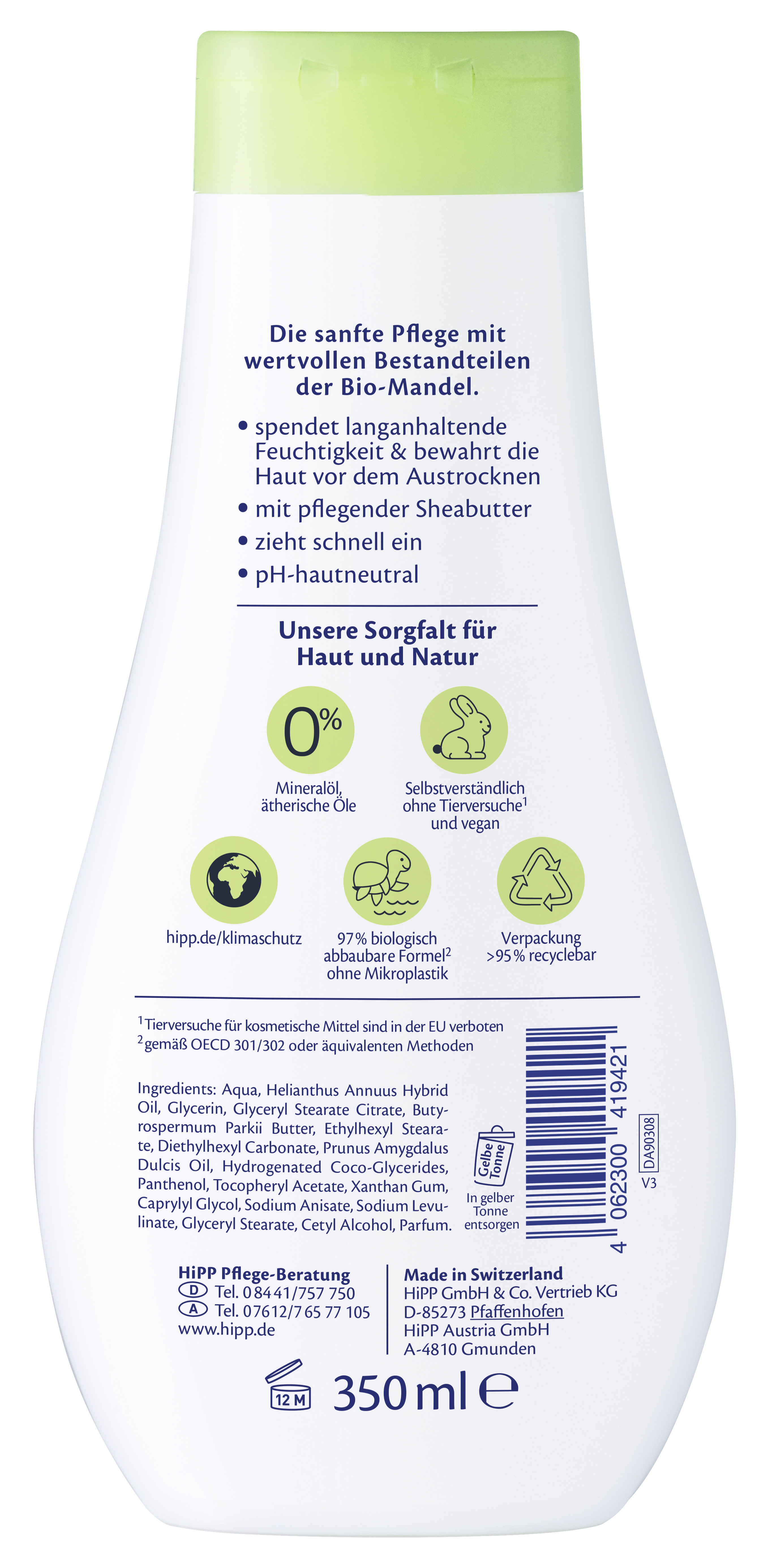 Bild 2 des Artikels Hipp Milk-Lotion Sensitiv  