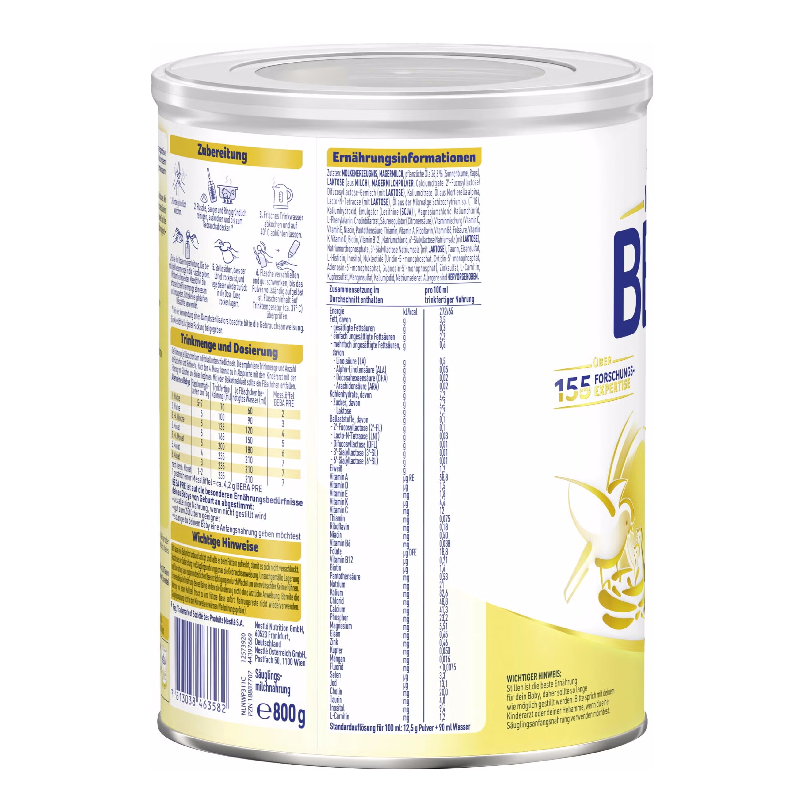 Bild 2 des Artikels Nestlé BEBA PRE 