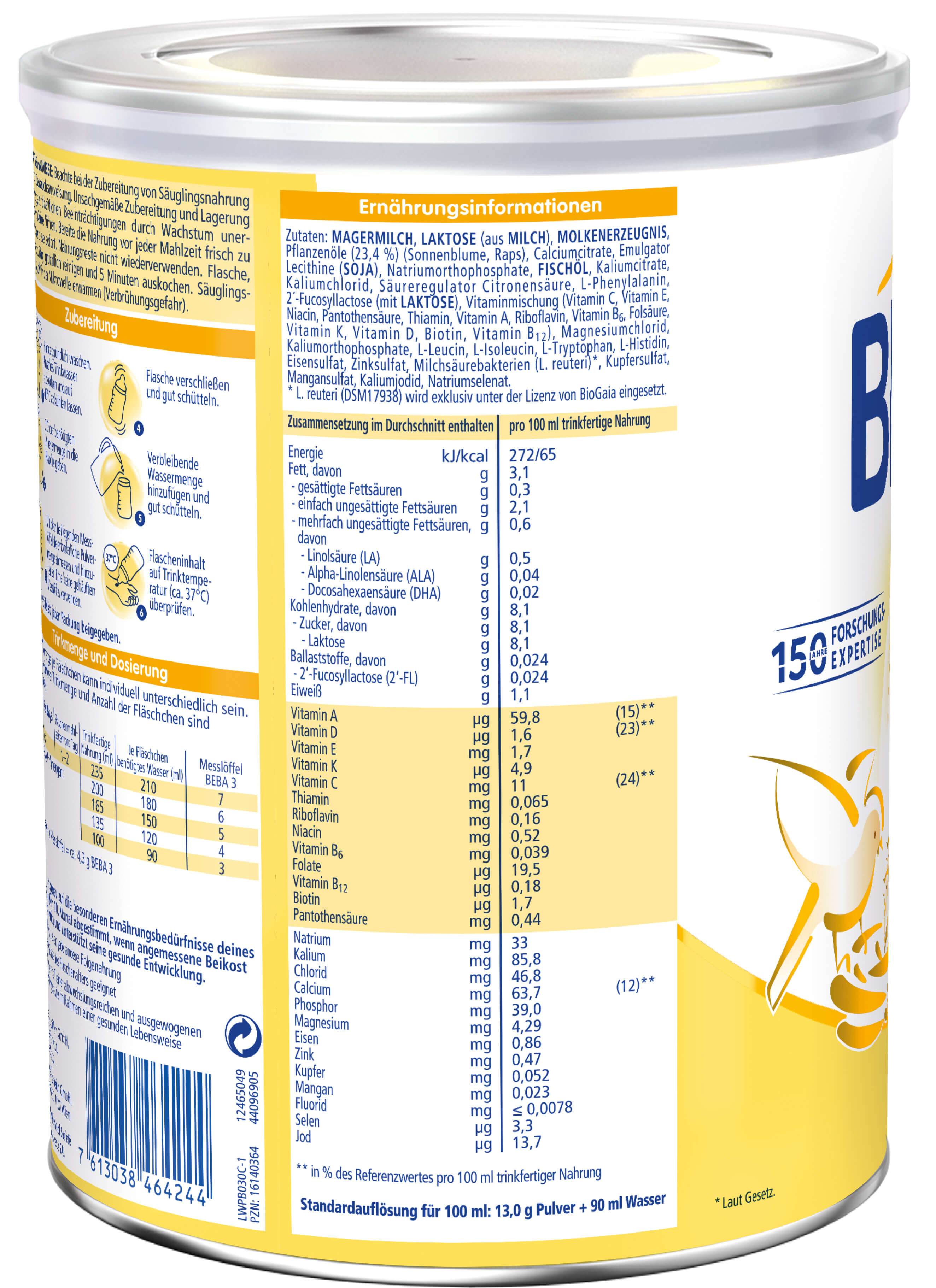 Bild 2 des Artikels Nestle BEBA 3 