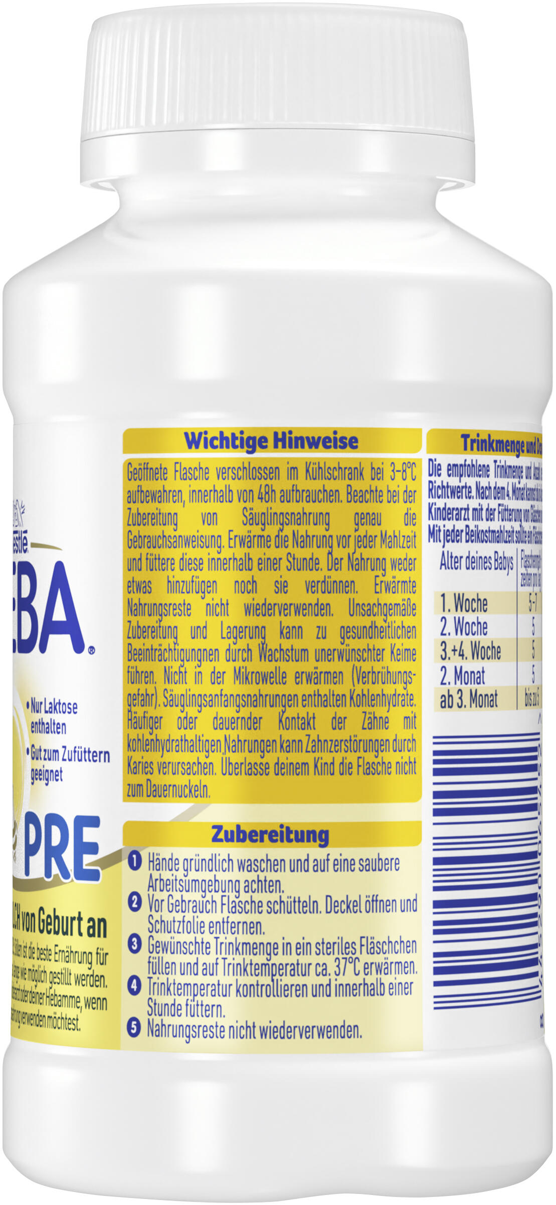 Bild 3 des Artikels Beba PRE trinkfertig - 12x200ml Flasche 