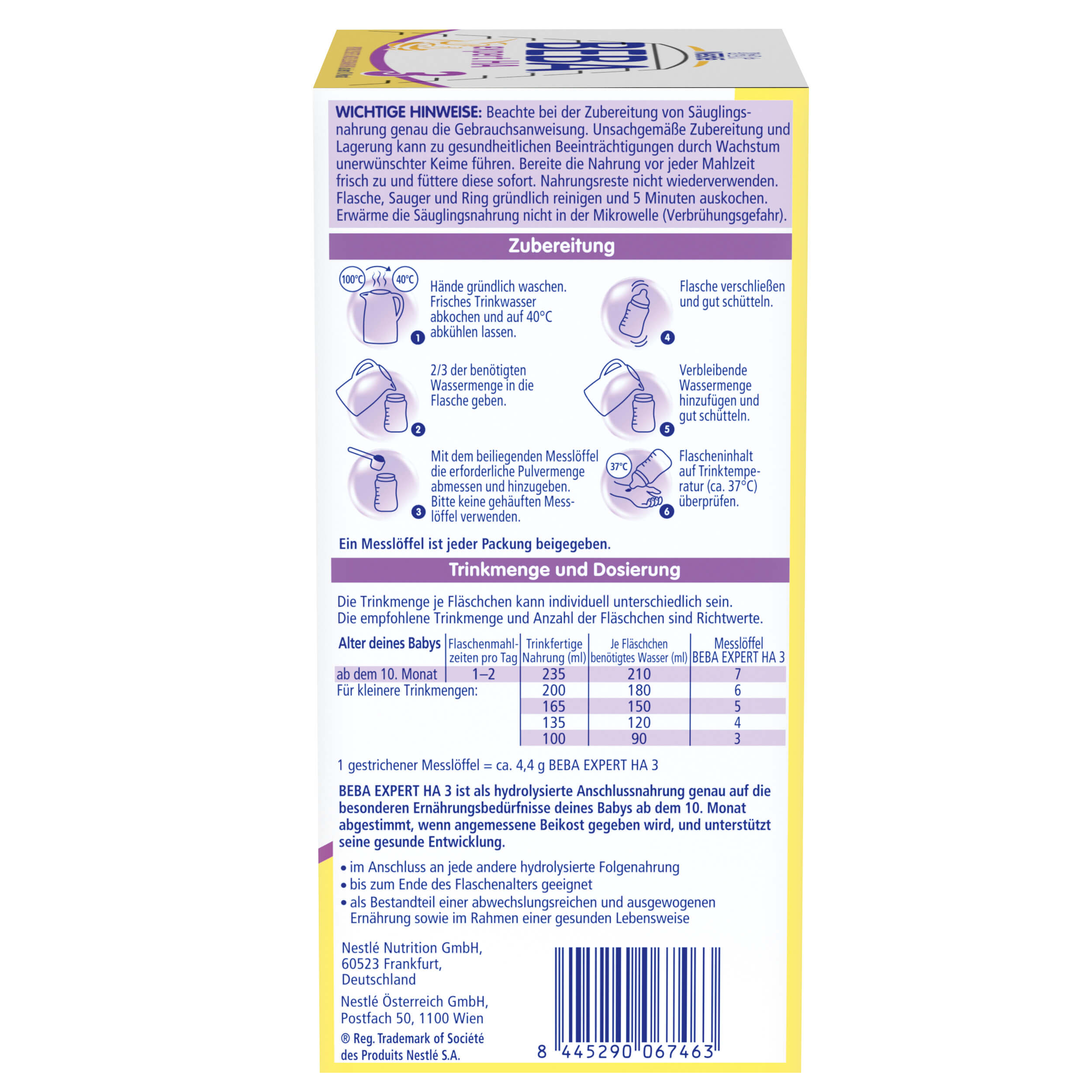 Bild 4 des Artikels Nestle Beba EXPERT HA 3  Dose a 550g
